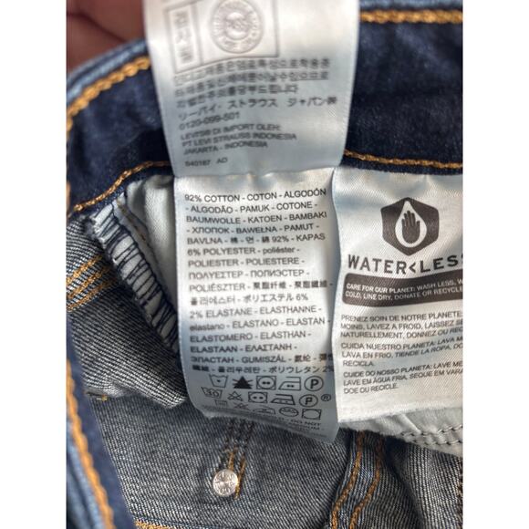 Levi’s 715 Bootcut Red Tag Dark Blue Wash Size 27 - Picture 9 of 12